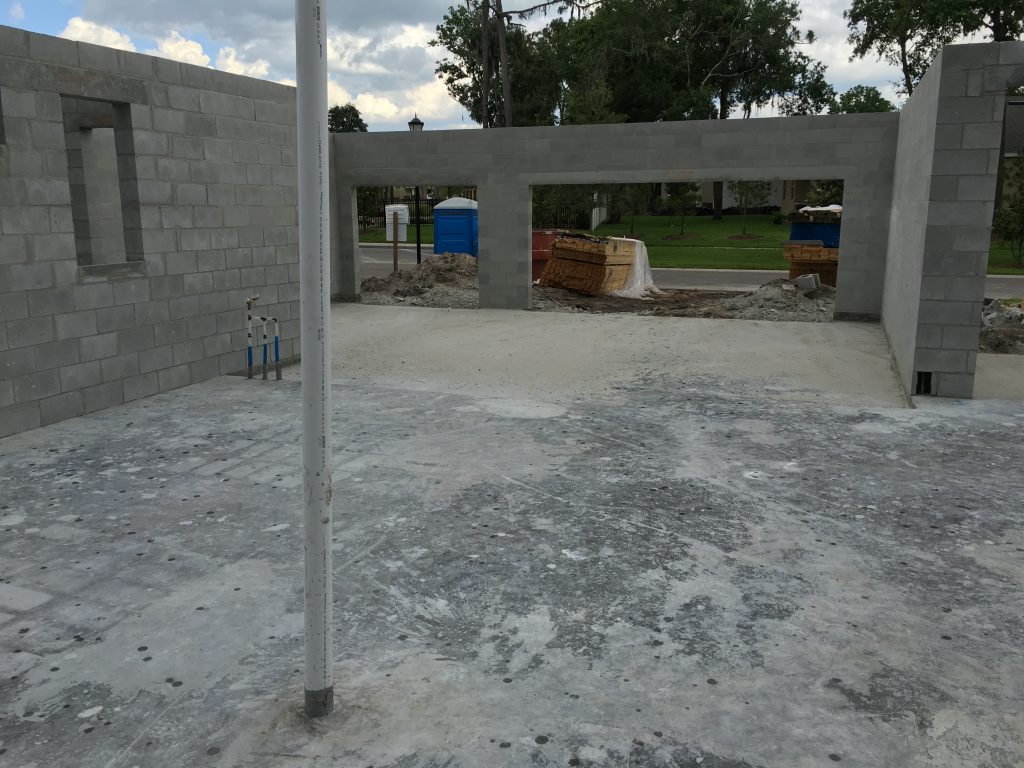 Looking into the garage from the living room.