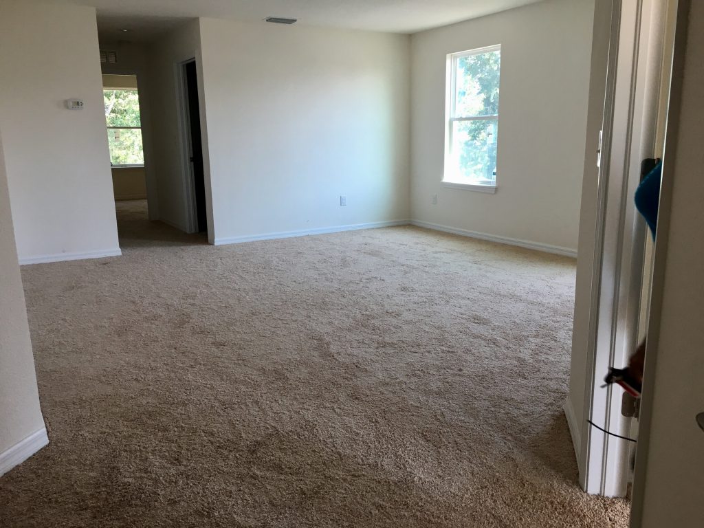 Carpeting in the Loft.